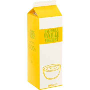 Halfvolle Vanille Yoghurt 1 L