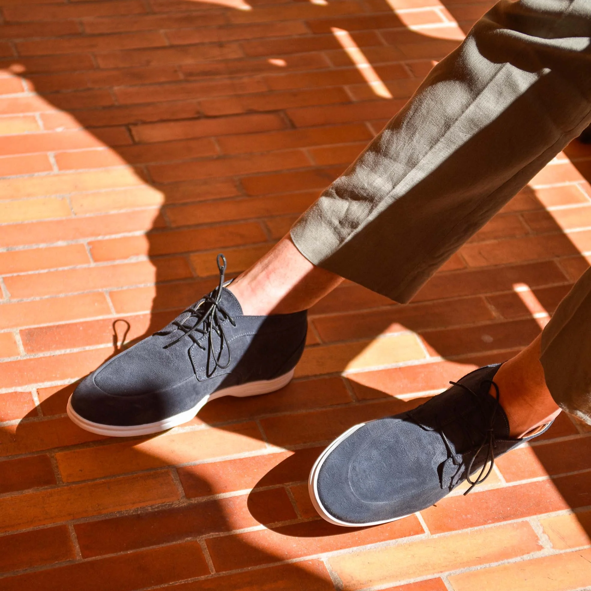 Bali-Boots velours bleu