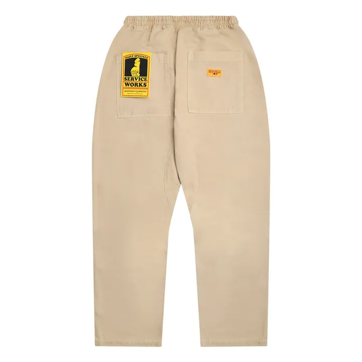 Service Works Pantalon Classic Chef Coton Bio | Beige