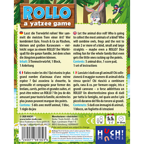 Rollo børne yatzy