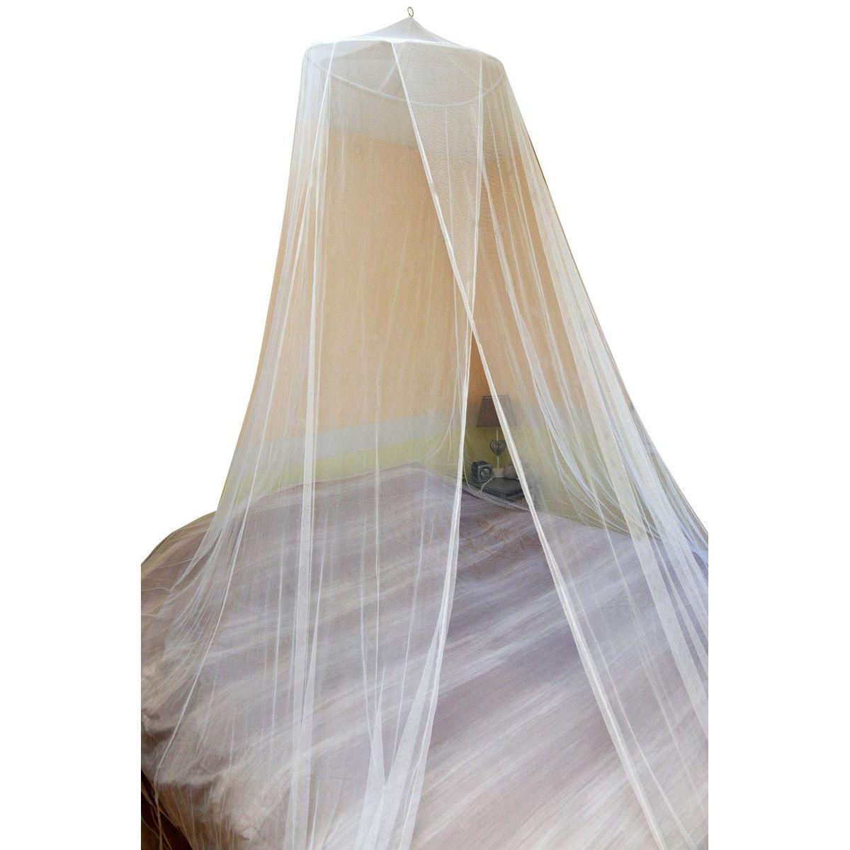 CIEL DE LIT MOUSTIQUAIRE 2 PERSONNES DIAM 60CM HAUTEUR 2,50M