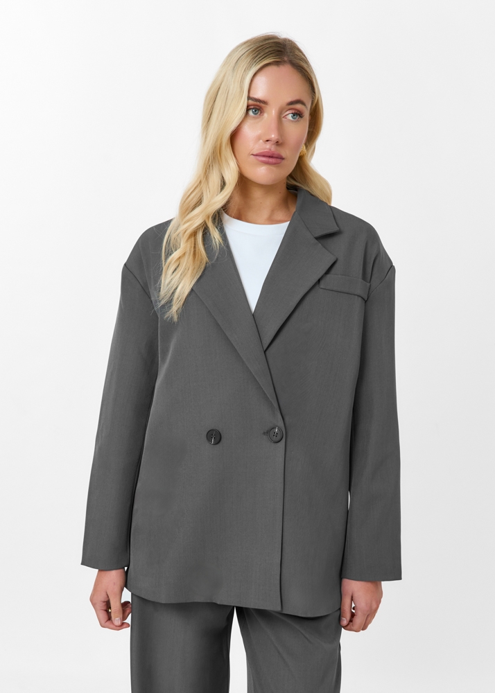 Amy blazer donkergrijs