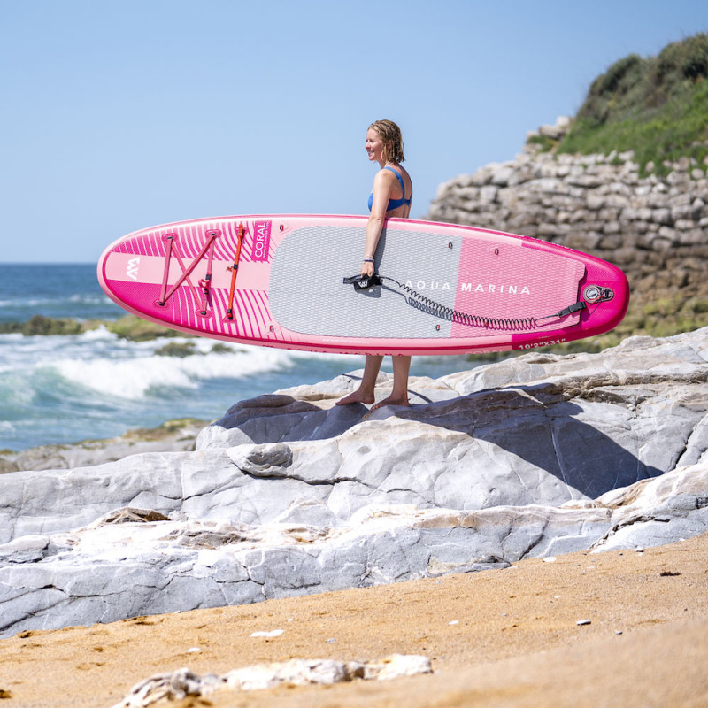 PADDLE GONFLABLE AQUA MARINA CORAL 10.2 RASPBERRY