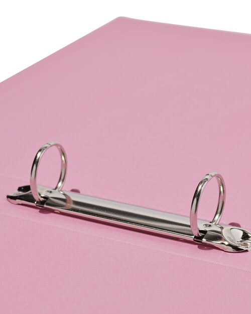 2-rings ringbandmap A4 stof roze