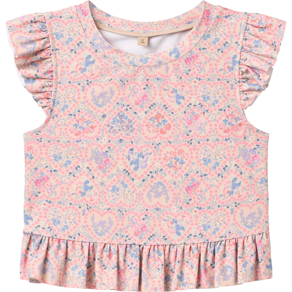 Køb Wheat Pink Heart Flowers Swim Sæt 2-piece Alma