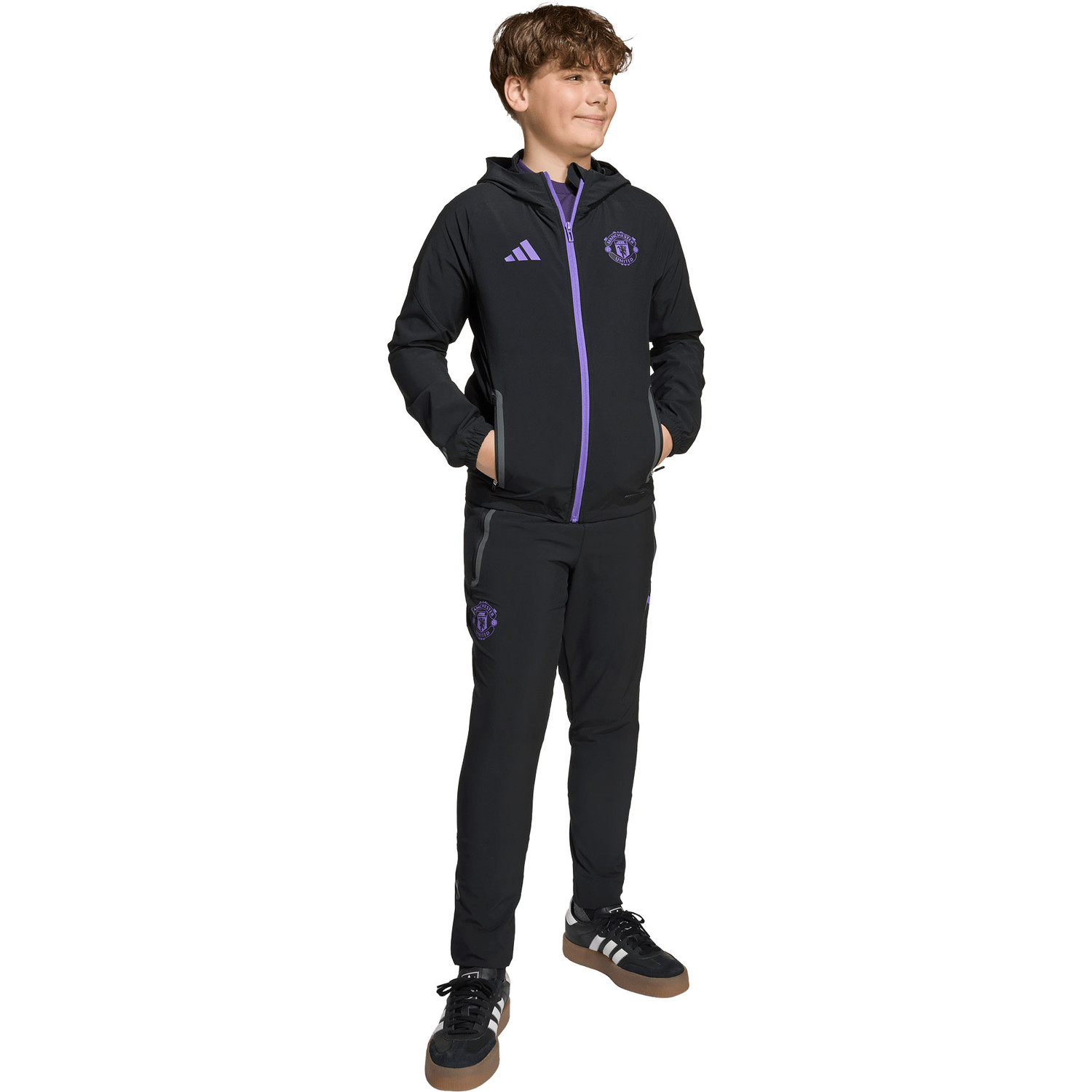 adidas Manchester United Tiro Vis Tech Jacket Kids