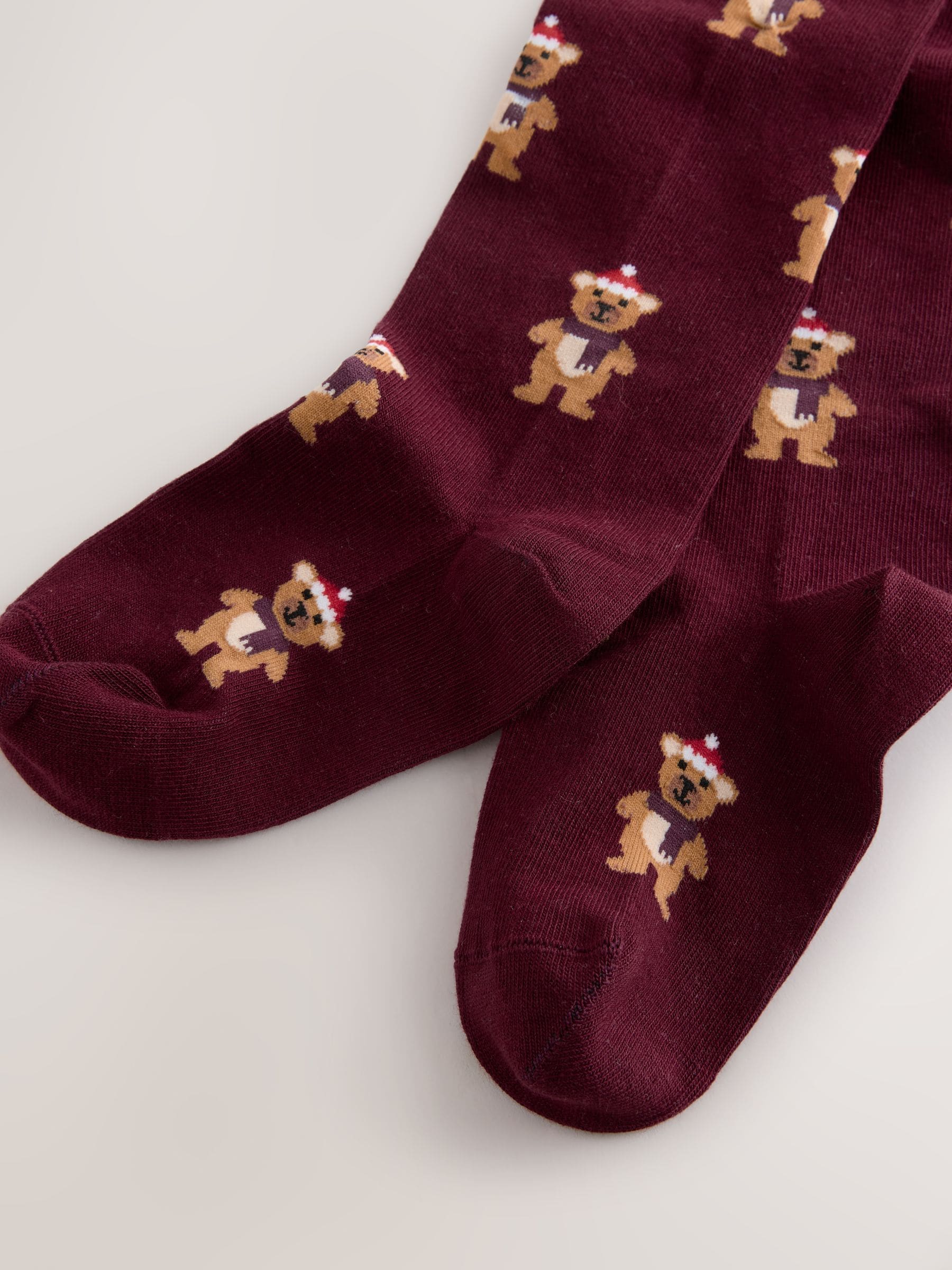 Bordeauxrood - Kerstmaillot met hoog katoengehalte