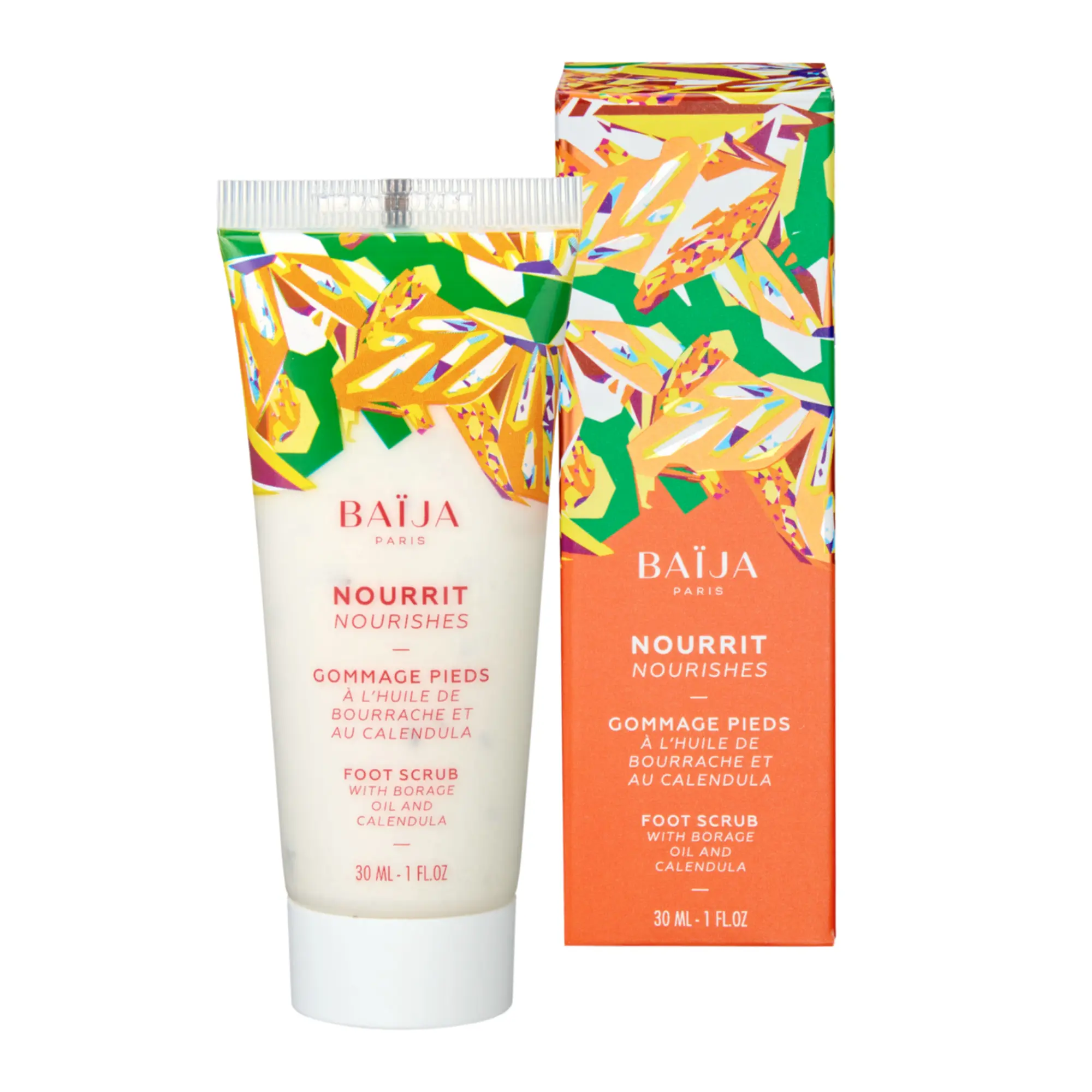 Baïja - Gommage Pieds Nourrissant Huile de Bourrache & Calendula 30ml - Pieds