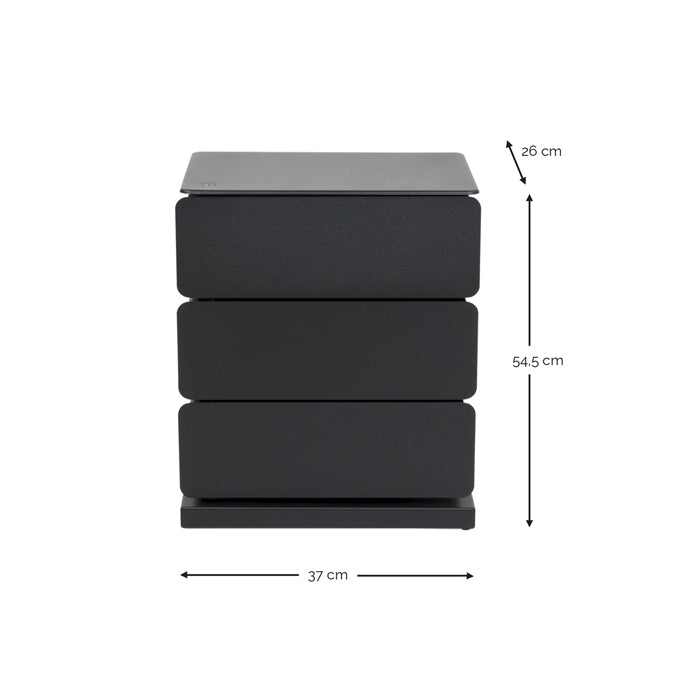 Spinder Design Joey 3 Schoenenkast - Zwart