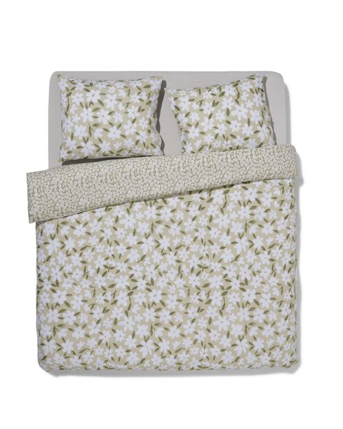 housse de couette coton doux 200x200/220 fleurs sauvages