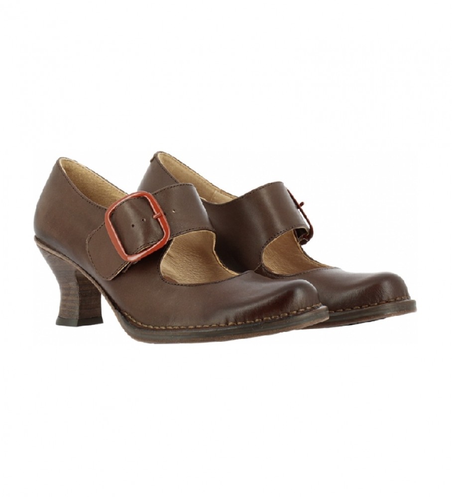 Sapatos Neosens Rococo S660 em couro marrom - Altura do salto: 6,5 cm -