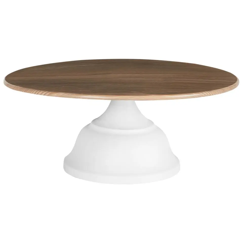 BRIOCHE - Gebaksstandaard - Wit/Licht hout - IJzer/Hout