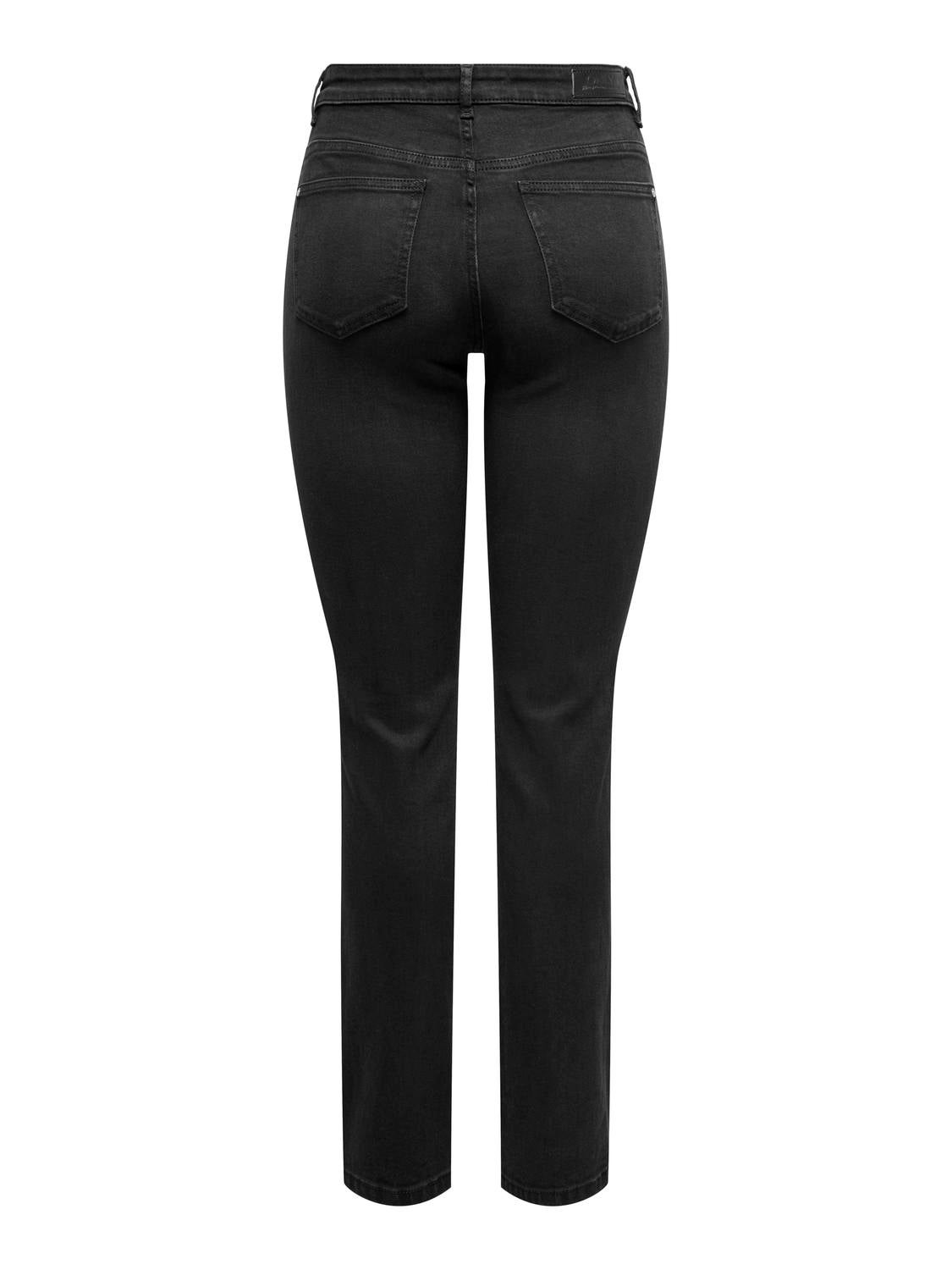 ONLSUI Mittlere Taille Slim Fit Jeans Black Denim