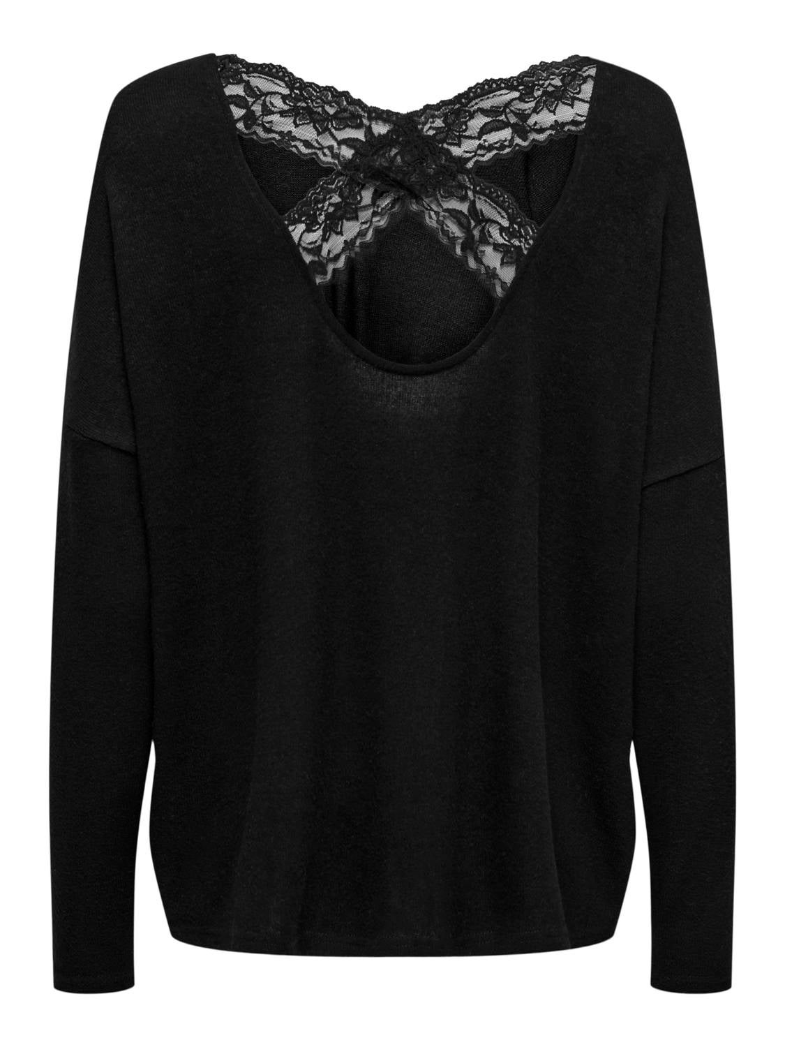 ONLKLEO Strickpullover Black