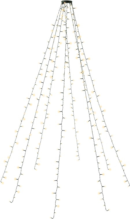 (2m) 280 LED's Weihnachts Deko Lichterkette Tannenbaum Outdoor Beleuchtung Baummantel IP44 (60386) - Warmweiss