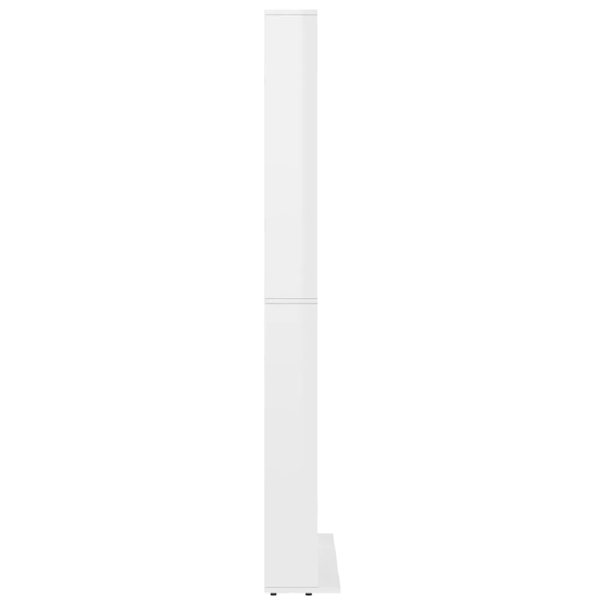 vidaxl Armoire à CD - Blanc brillant