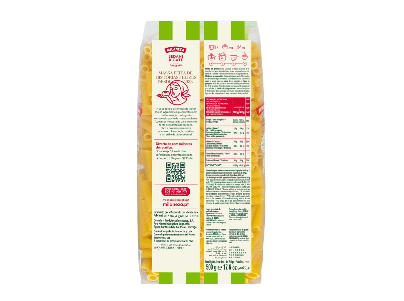 MACARRÃO MILANEZA 500G