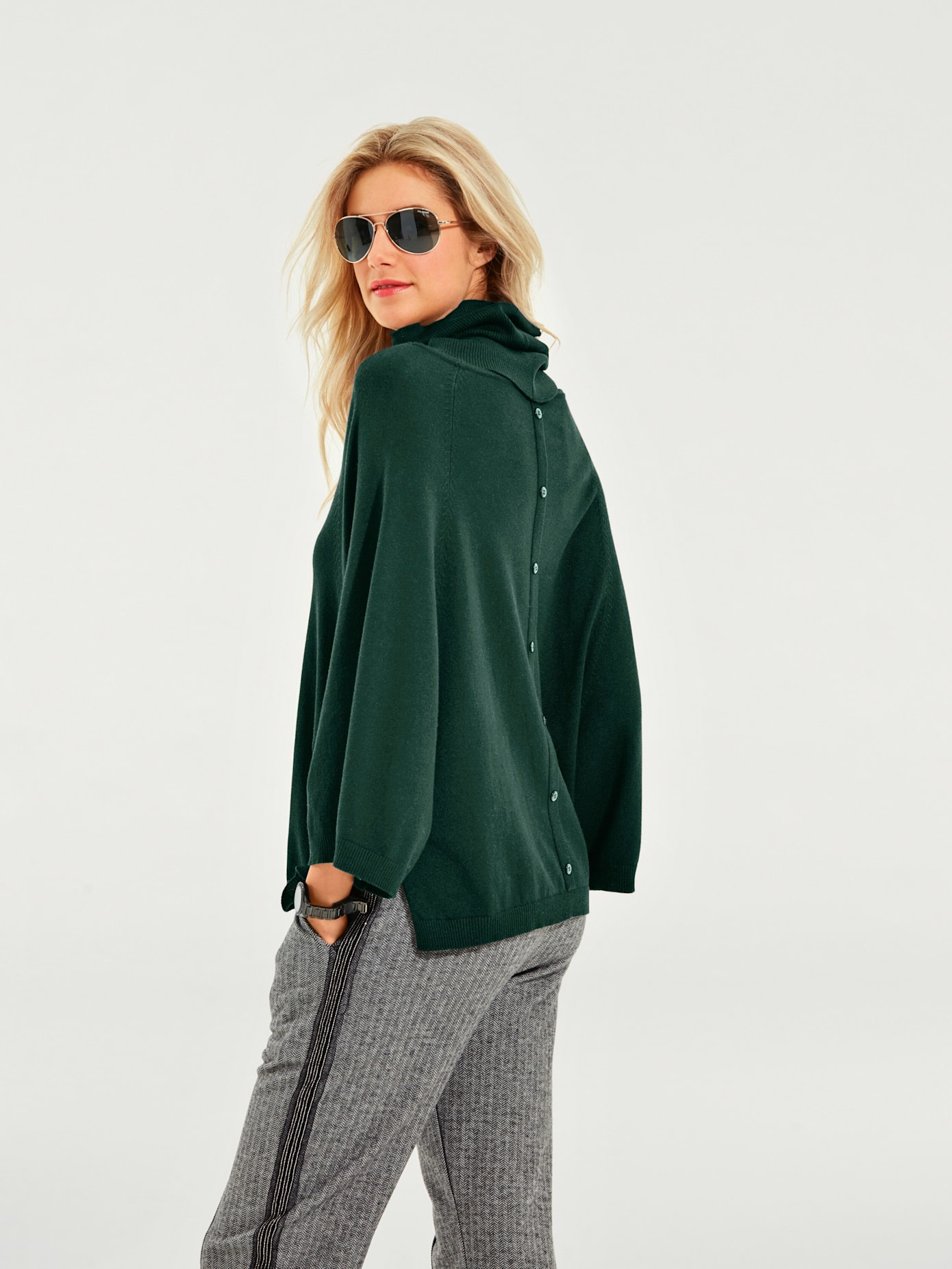 Ensemble de pulls look ample tendance, manches chauve-souris