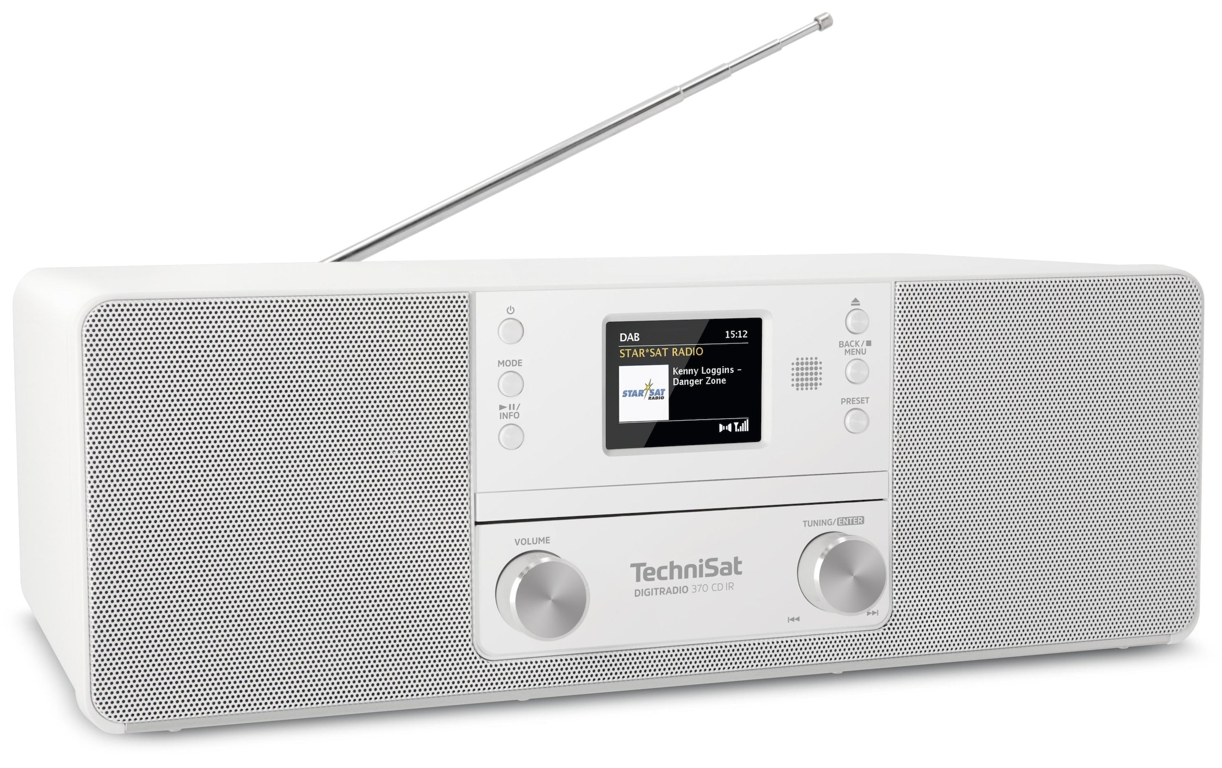 TechniSat Digitalradio (DAB+) »DigitRadio 370 CD IR« ( ) CD-Player, Display, Equalizer, Fernbedienung, Senderspeicher