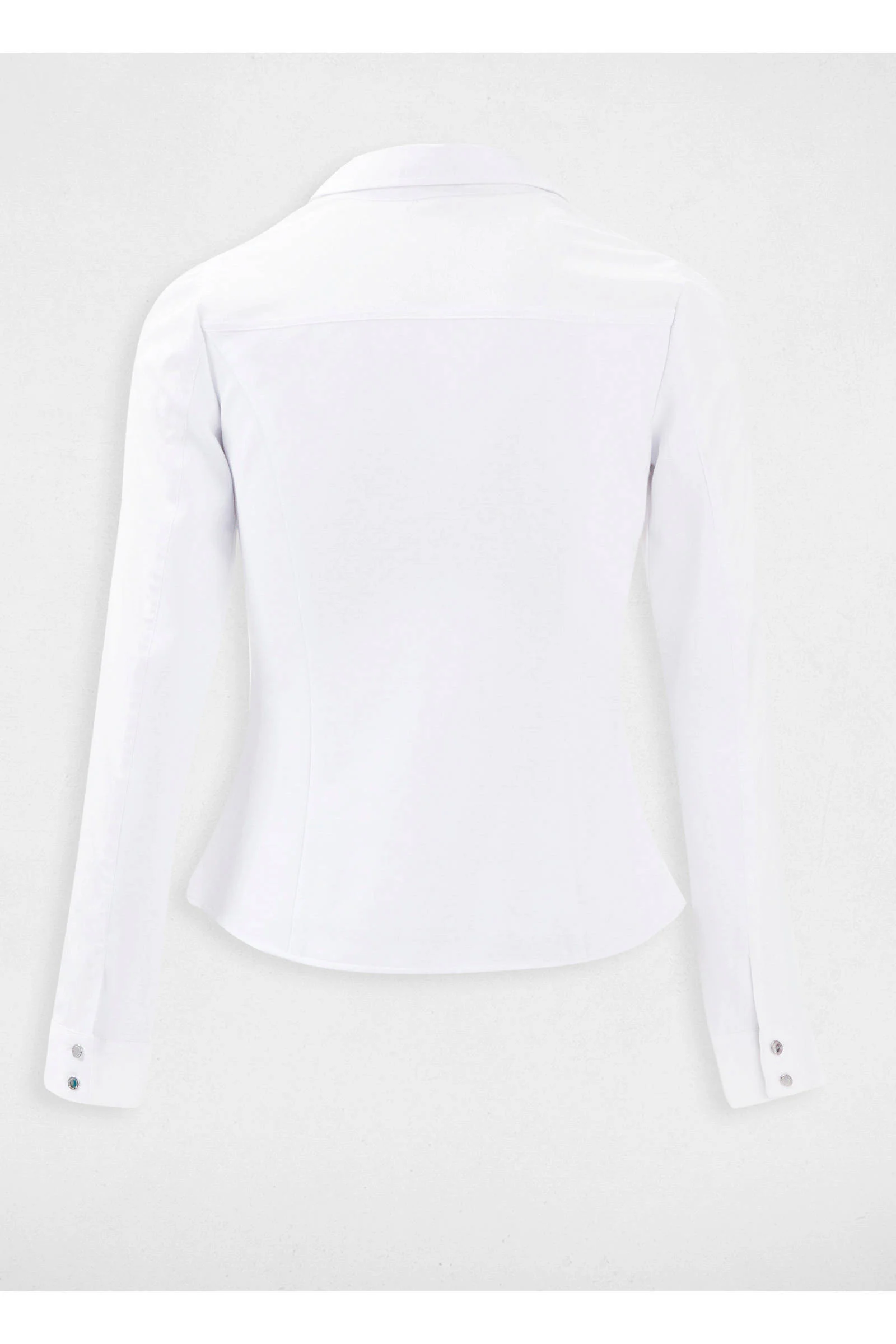 Morgan blouse met plooien wit