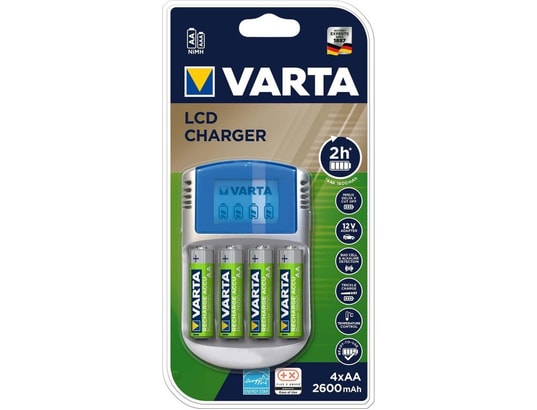 VARTA - Chargeur de batterie aa / aaa nimh 4x aa/hr6 2600 mah