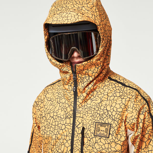 Veste de ski OAKLEY TC GUNN 2.0 RC SHELL JKT YELLOW CRACKLE