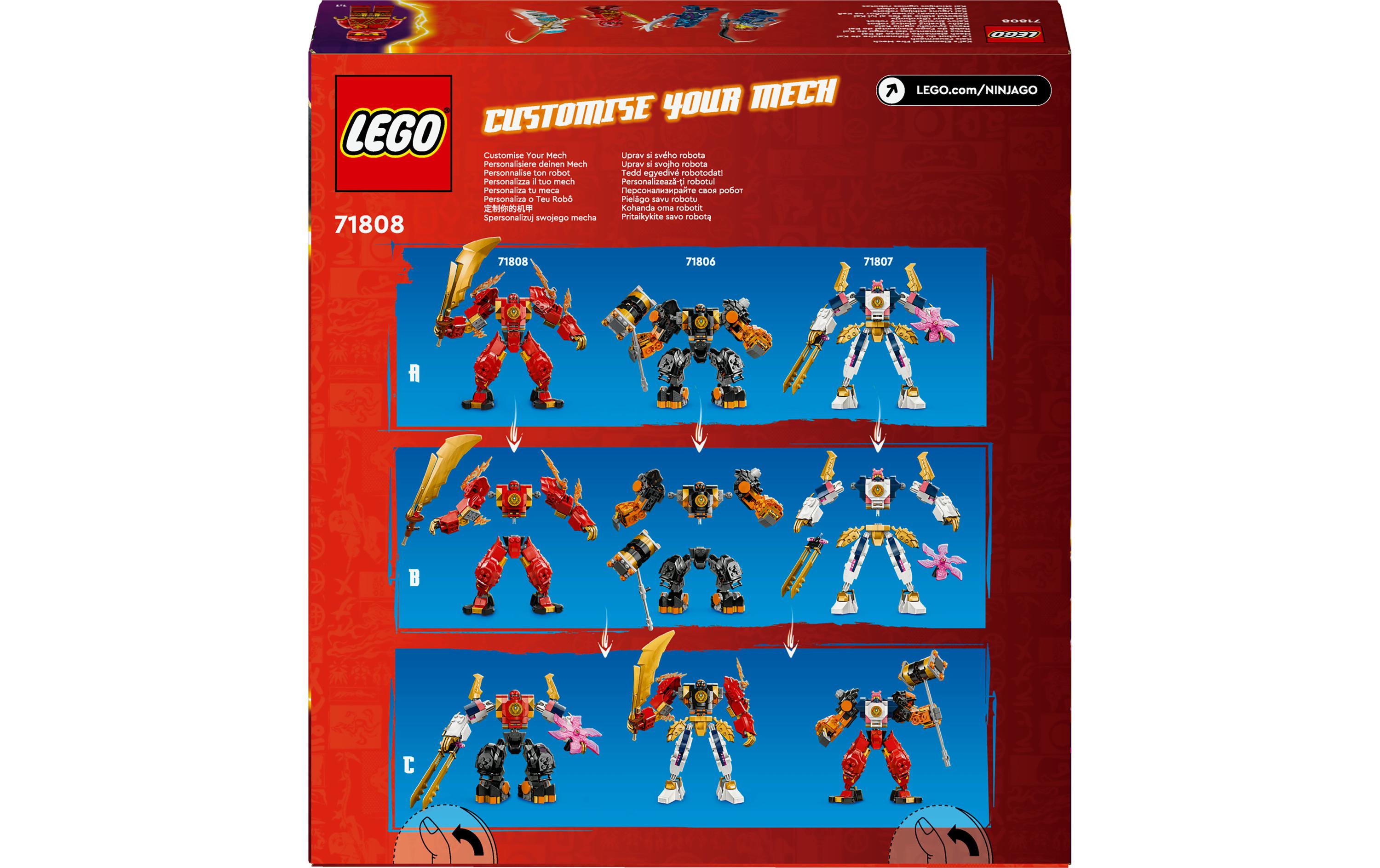 Ninjago Kais Feuermech 71808Neuartiger Mech mit Minifiguren