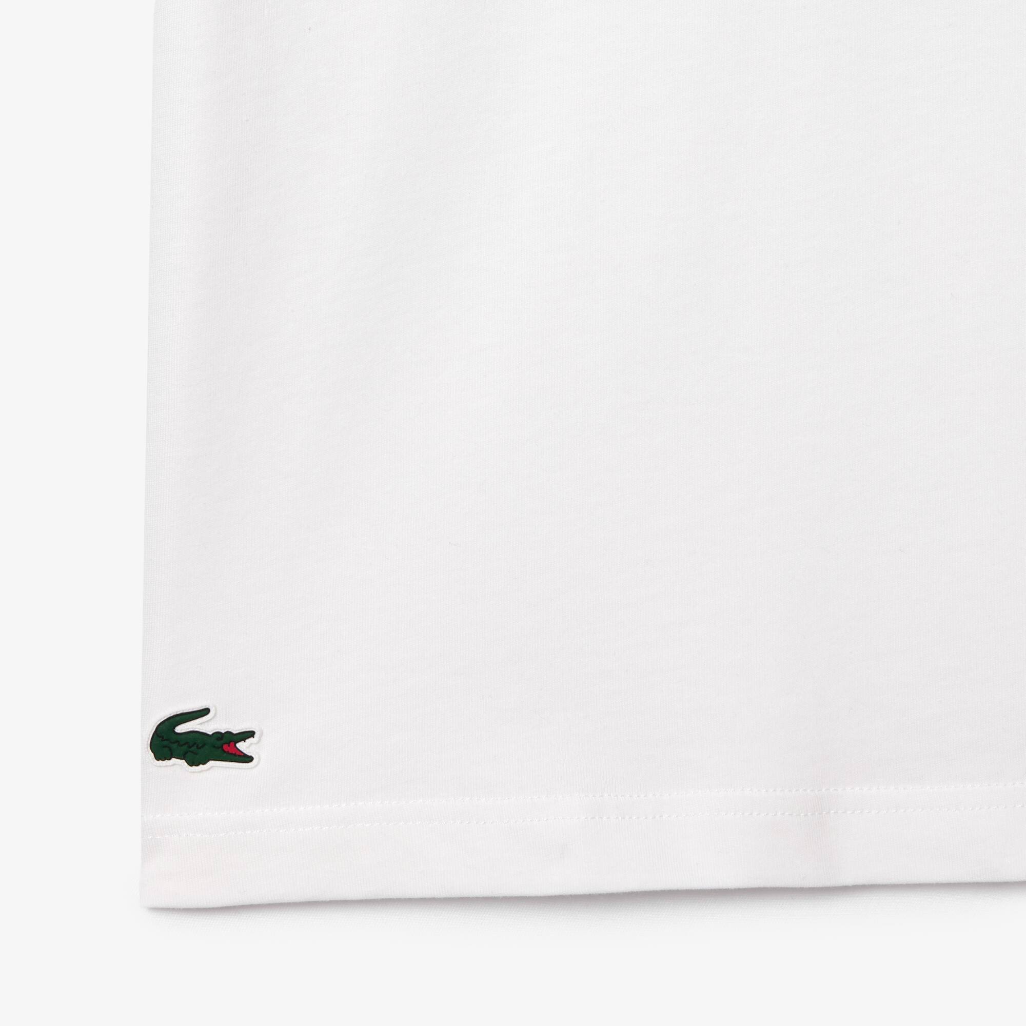 Ultra-Dry Sport-T-Shirt mit Aufdruck T-Shirts - Weiss - Lacoste - Herren