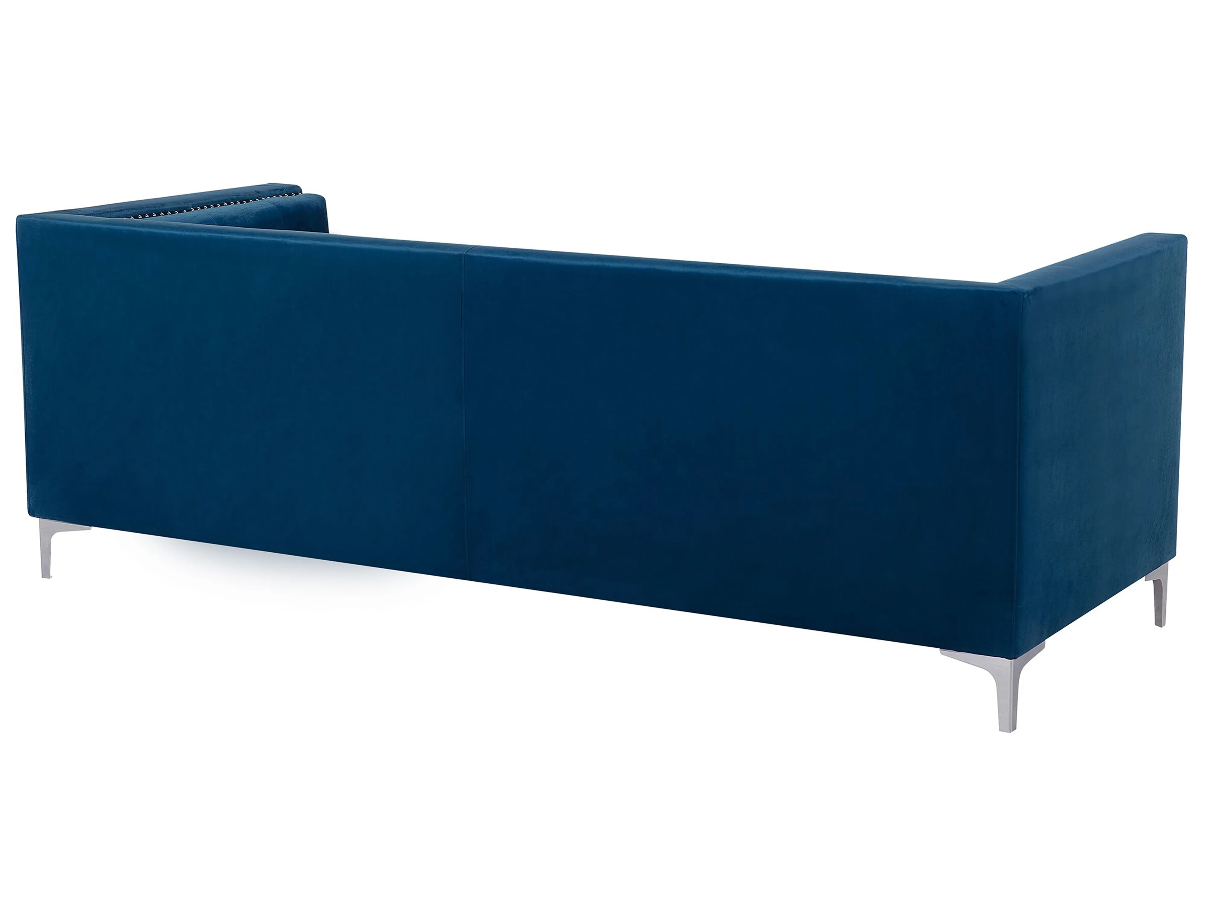 Bank 3-zits AVALDSENES Fluweel Marineblauw