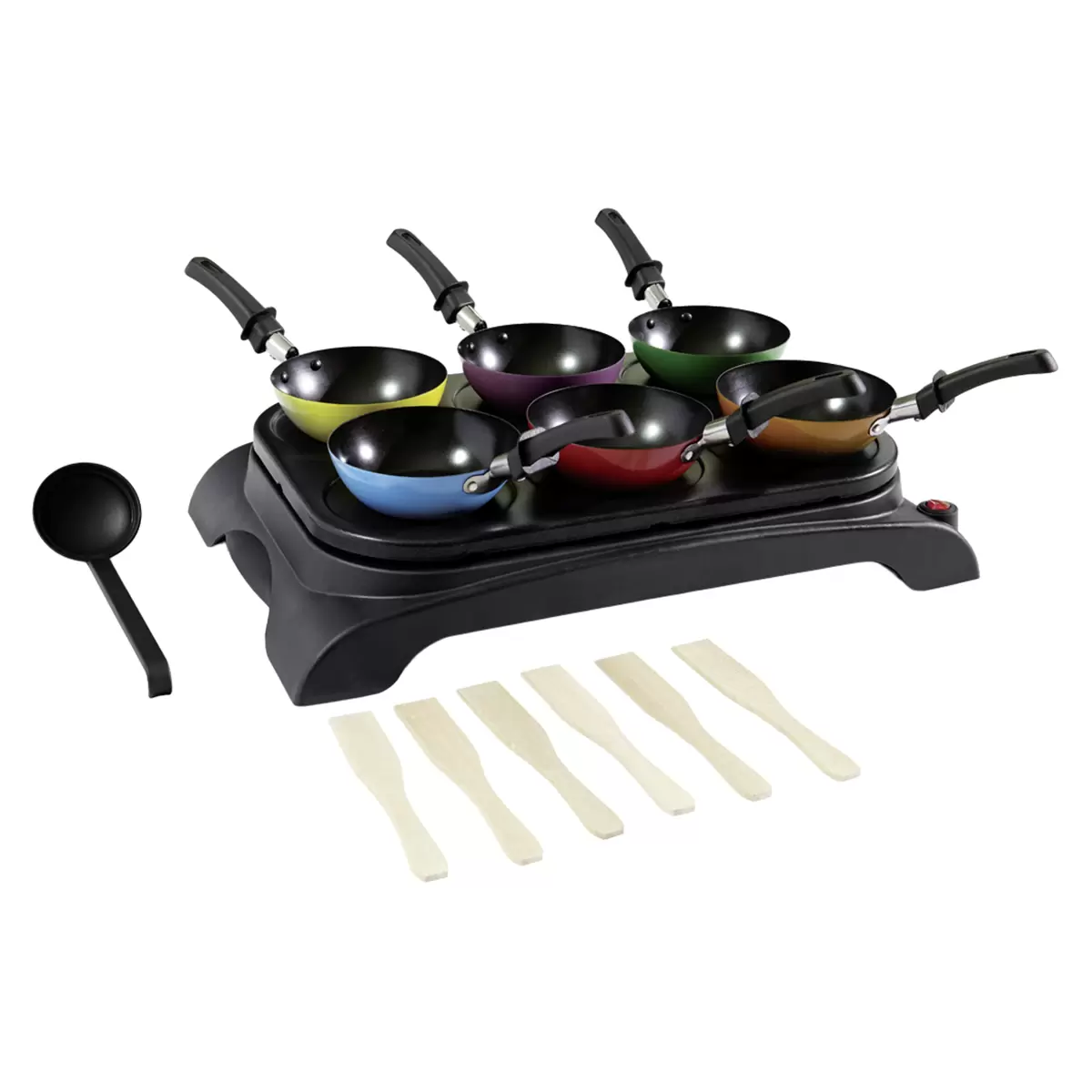 Party Wok-Set Ohmex Schwarz