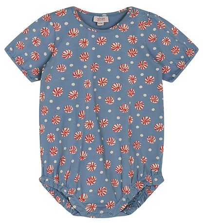 Noa Noa miniature Body k/ä - Baby NealaNNM - Print Blau/Weiß/Rot