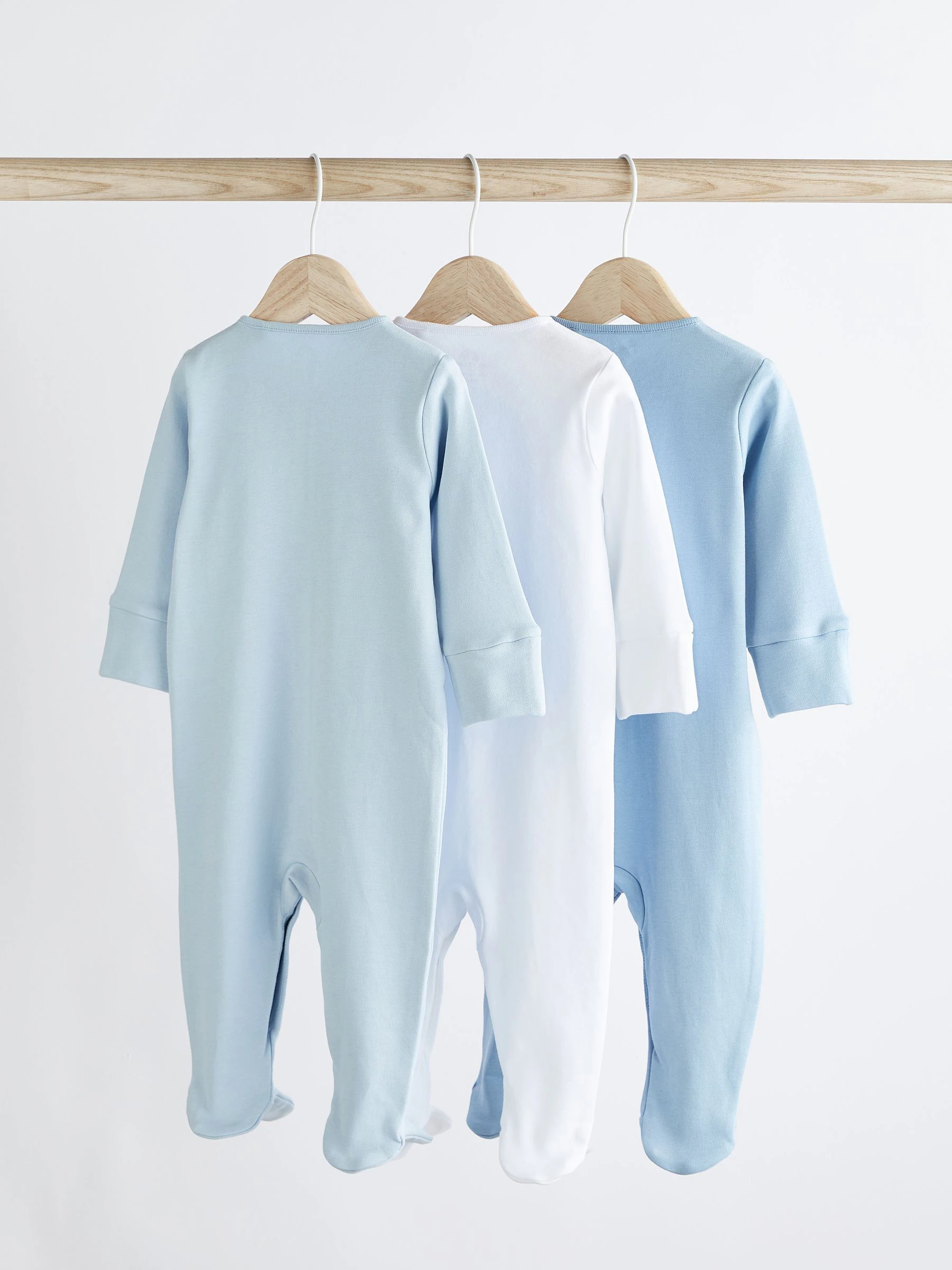 Blauw/wit - Babypyjama's (0-2 jr)