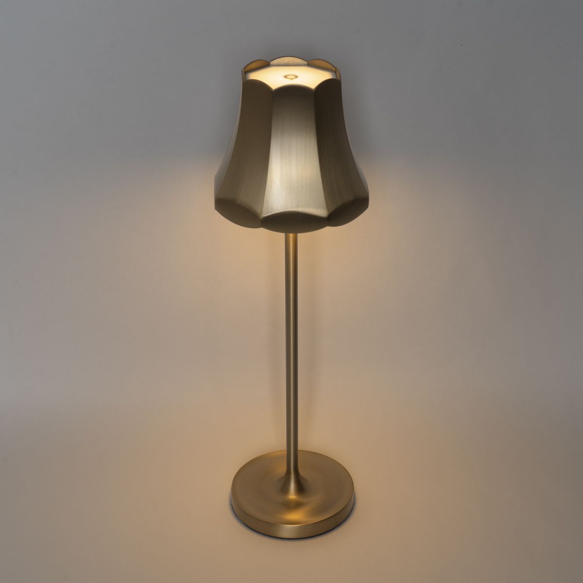 Retro tafellamp goud oplaadbaar IP44 - Granny