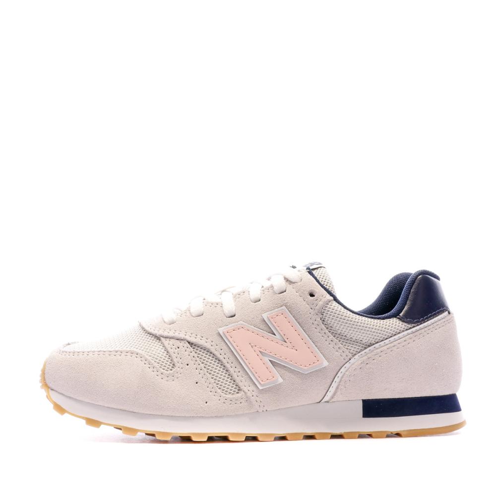 New Balance WL373 Baskets Gris/Rose Femme New Balance