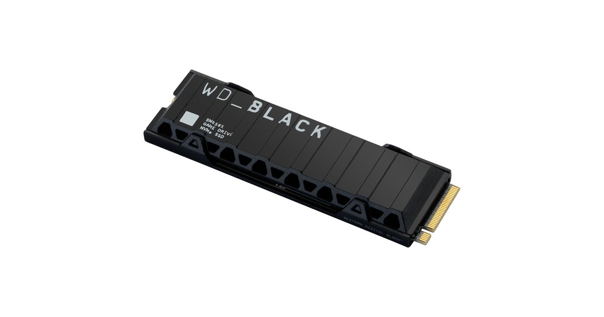 WDBlack SN850X NVMe 2 TB SSD  (Zwart, PCIe 4.0 x4, NVMe, M.2 2280, Heatsink)