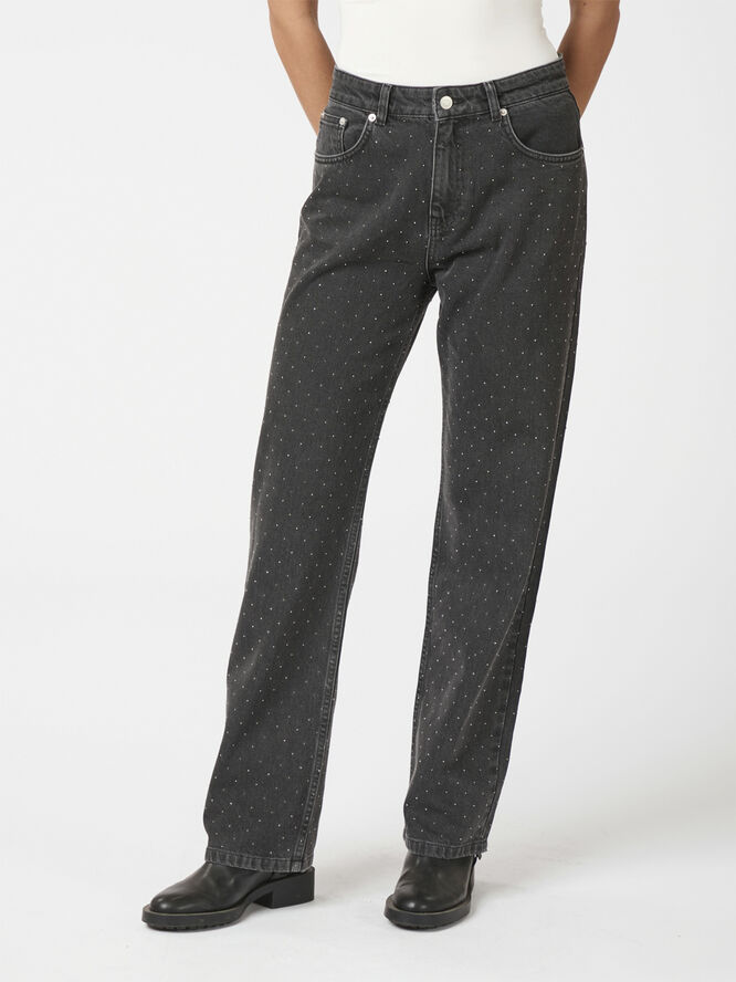 Neo Noir Simona Bedazzled Pants Black