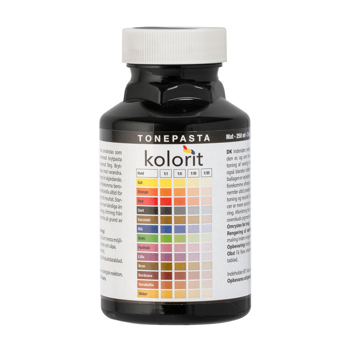 Tonepasta sort 0,25 liter - Kolorit