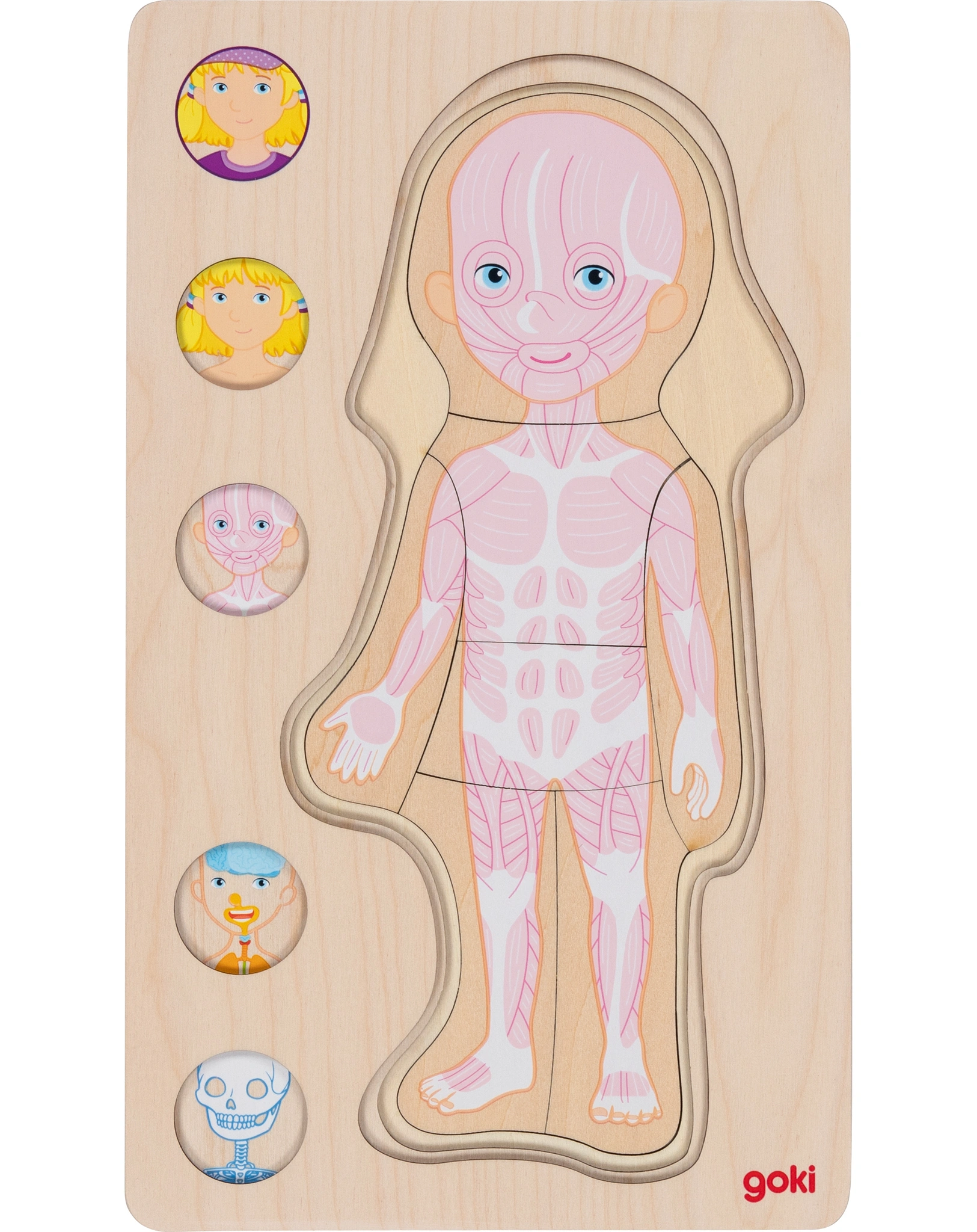Schichtenpuzzle MÄDCHEN aus Holz