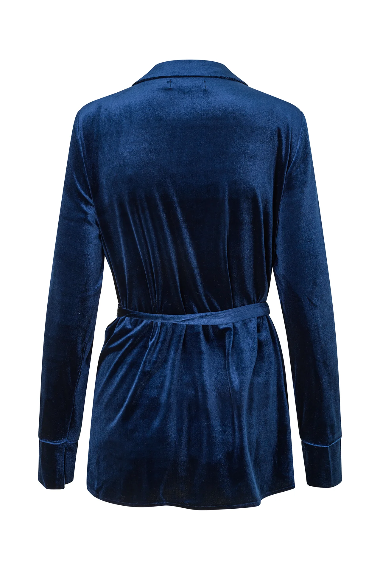 Lollys Laundry  Lisall velourblazer - blå