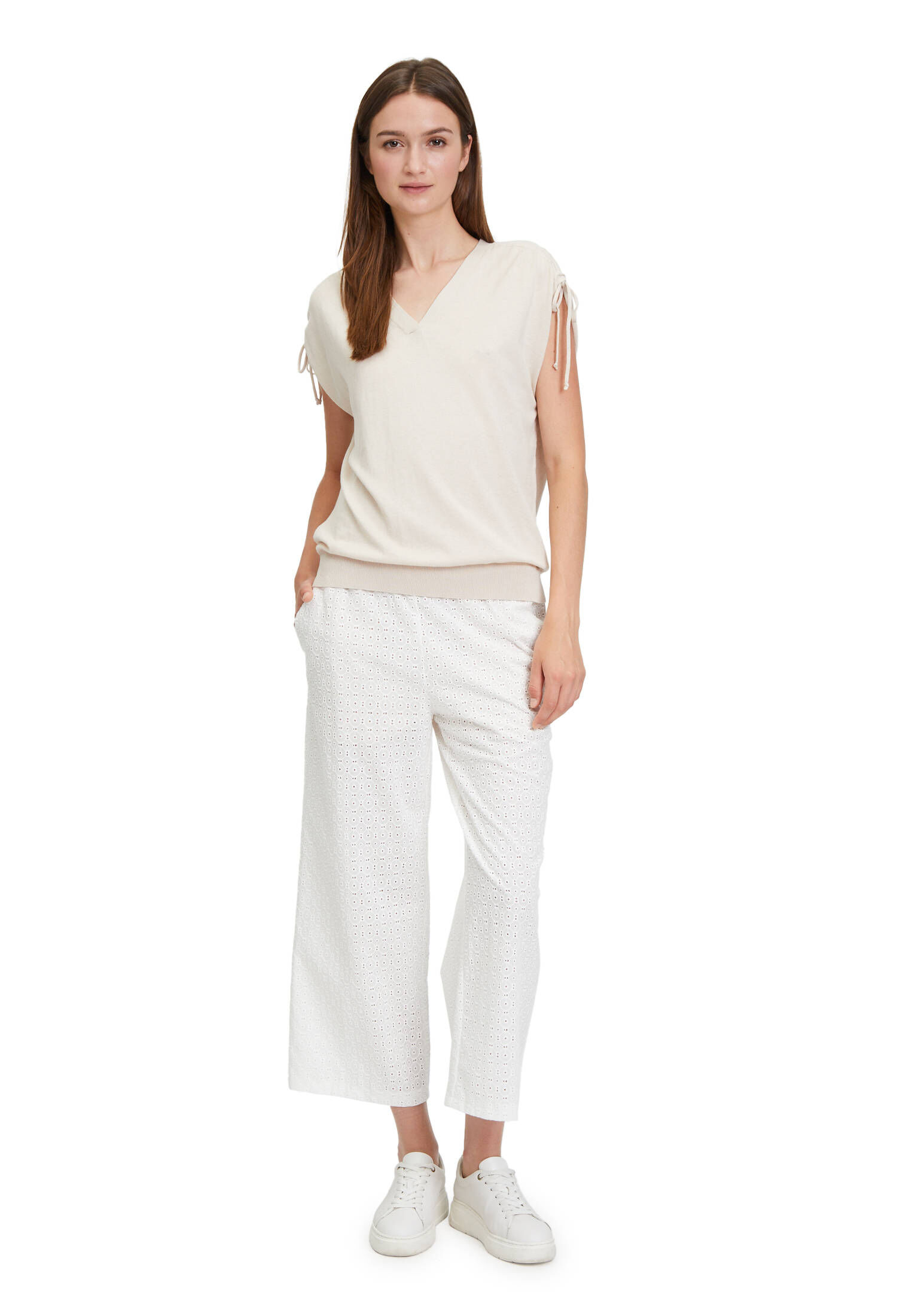 Betty & Co| Damen Feinstrickpullover ohne Arm