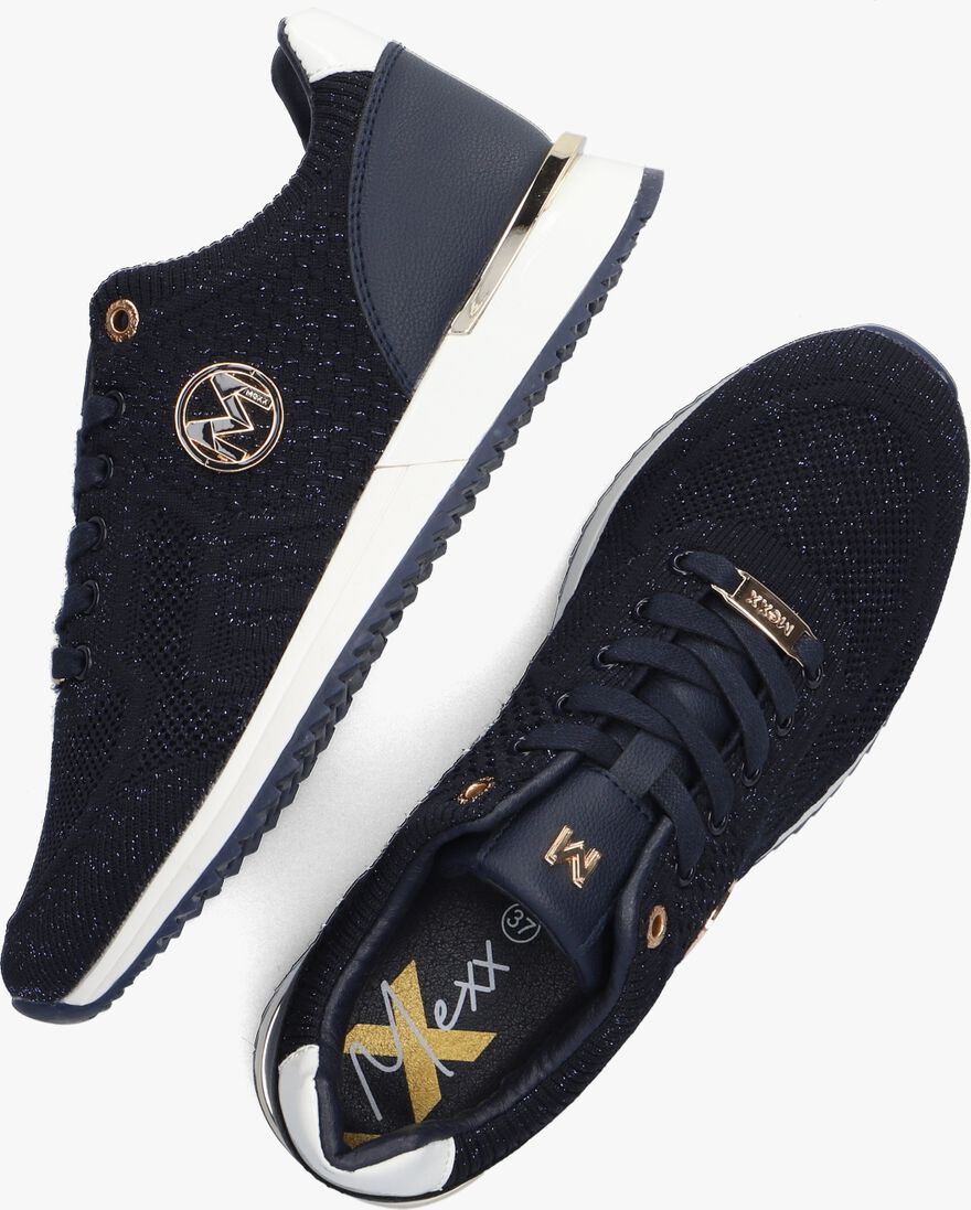 MEXX blauwe mexx lage sneakers gitte glitter