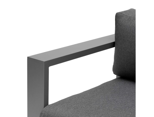HESPERIDE - Canapé de jardin en aluminium allure - 2 places - graphite