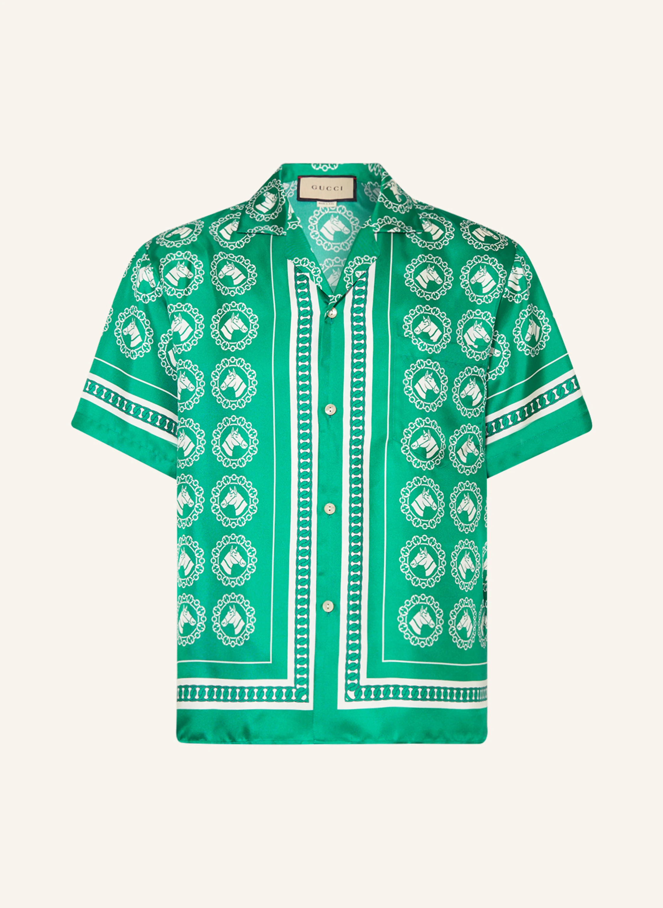 GUCCI Resorthemd Comfort Fit aus Seide