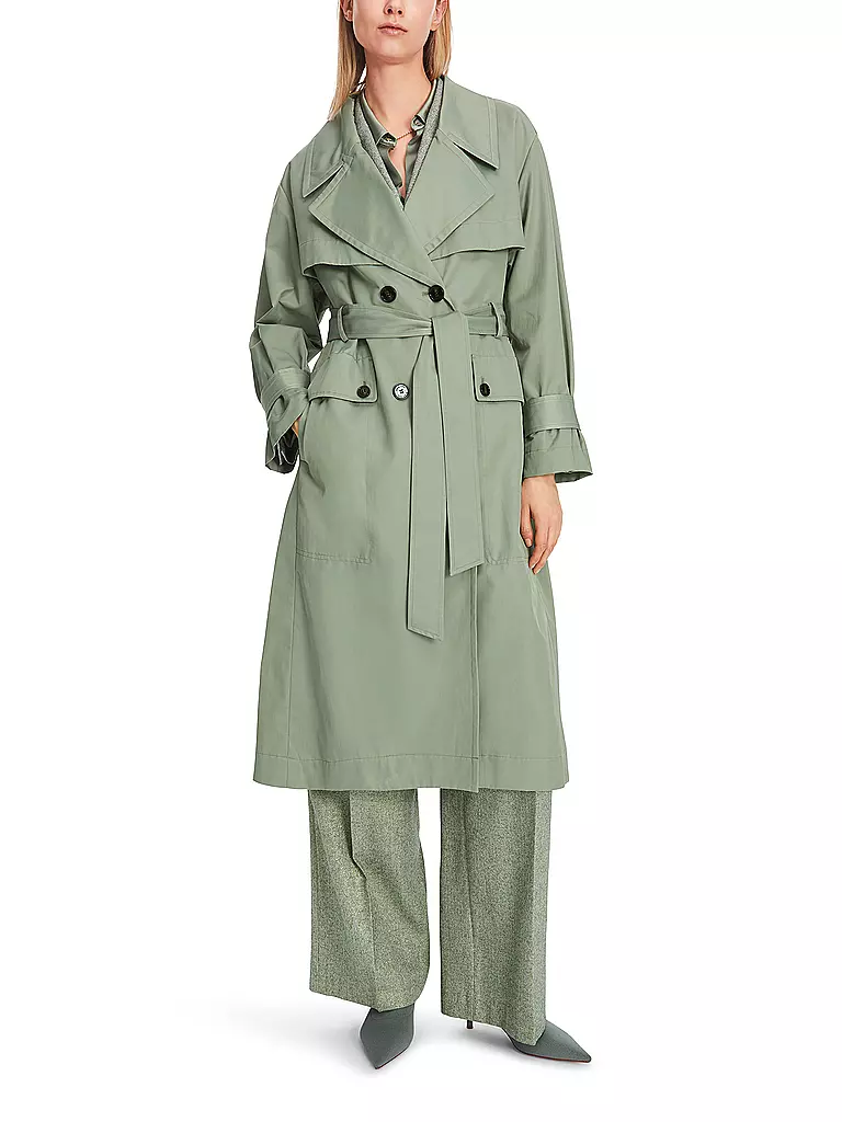 MARC CAIN Trenchcoat grün