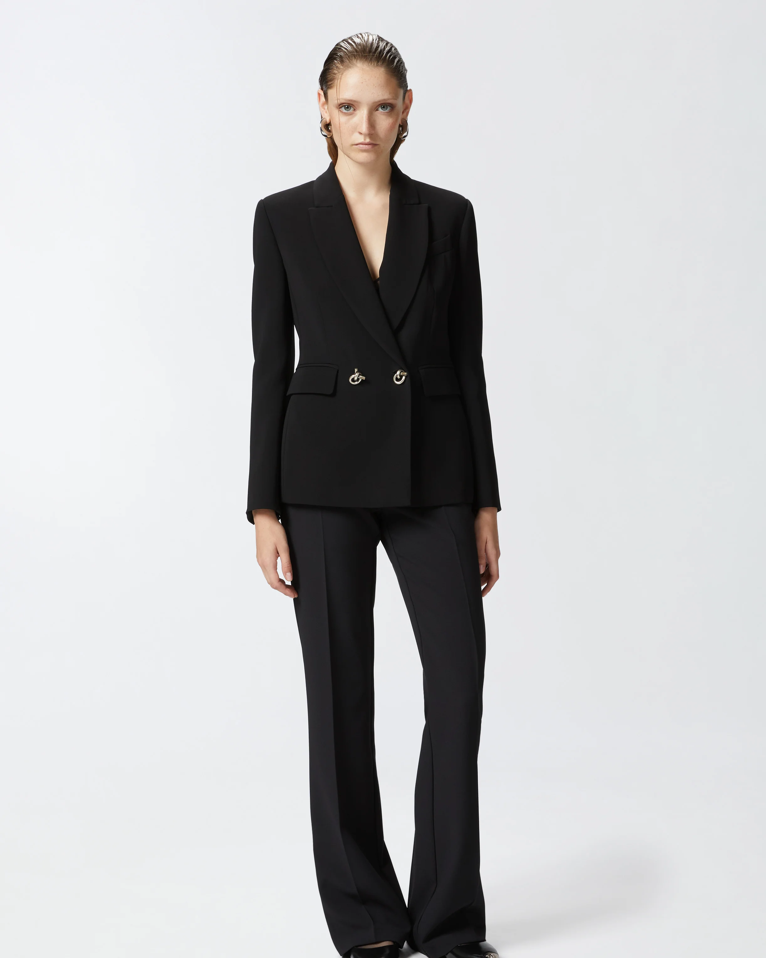 Blazer avec boutons en métal | Noir