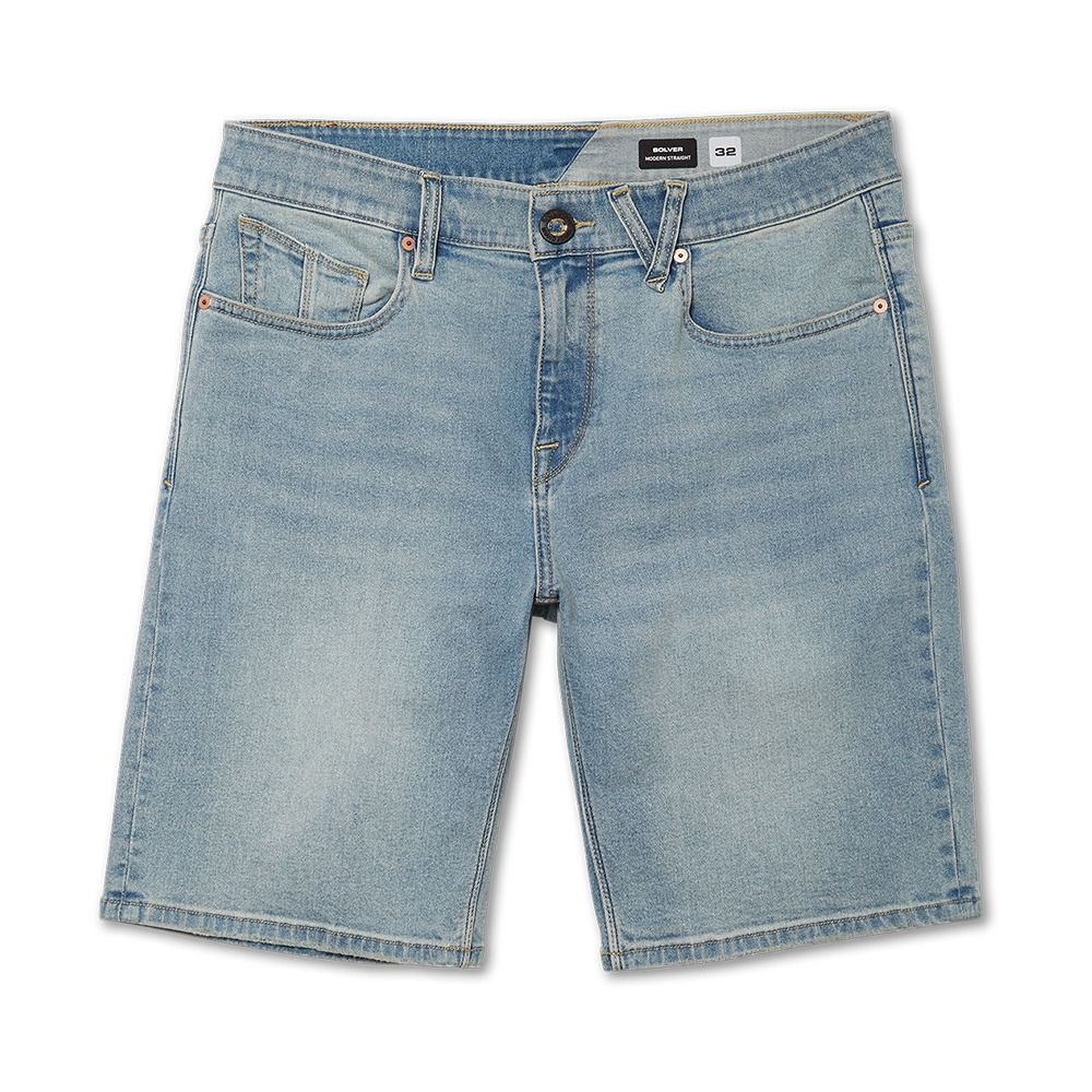 Volcom SOLVER DENIM - Short Homme worker indigo vintage