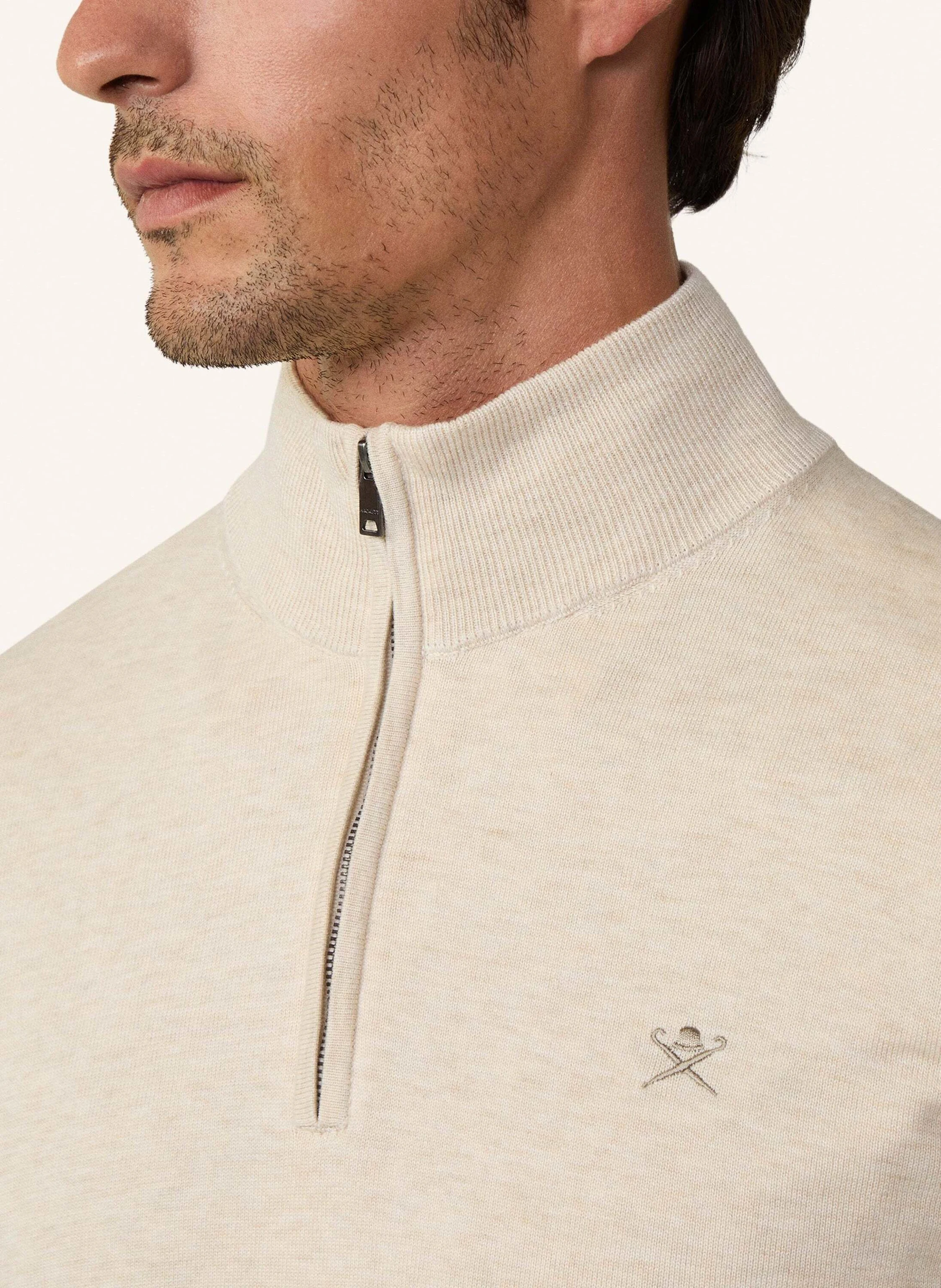 HACKETT LONDON Pullover COTTON SILK HZIP
