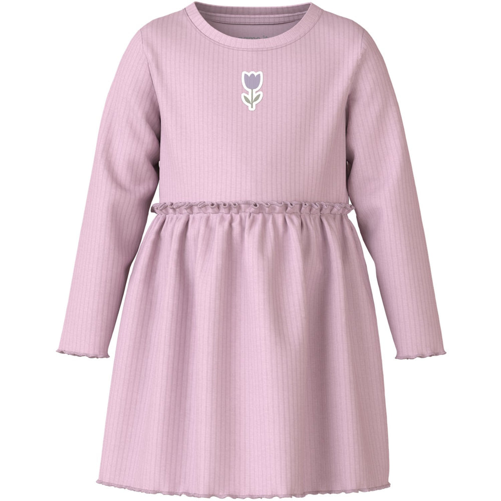 Køb Name It Dawn Pink Tulip Nmfvemma Ls Kjole