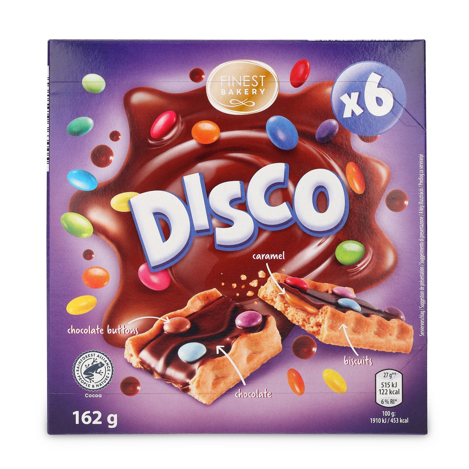 FINEST BAKERY Gebäckriegel, Disco 6 x 27 g
