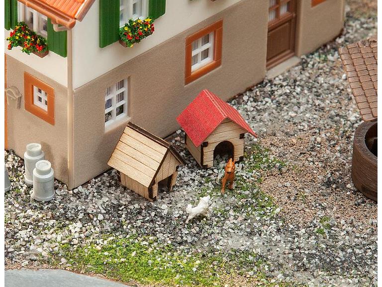 Faller Hundehütte, 2 Stück H0 Hundehütten für Ihre Modelleisenbahn im Massstab 1:87